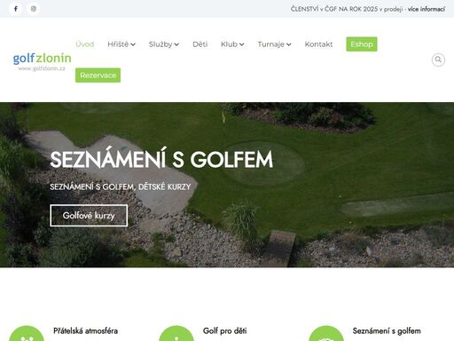 golf zlonín - golf trochu jinak. golfové hřiště nedaleko prahy. praha východ. golf club zlonín - člen české golfové federace. středočeský.