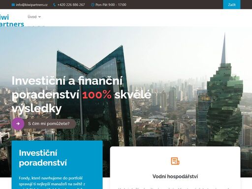 kiwi partners, slouží lidem v oblasti investičního poradenství a zprostředkování investic největších světových správců majetku.
