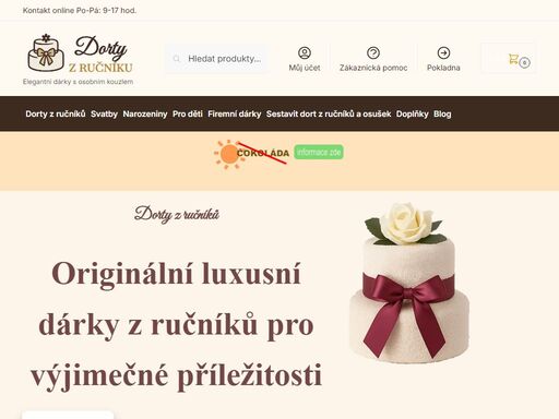 originální textilní dorty z ručníků a osušek – ručně vyráběné textilní dárky s výšivkou na míru. pro svatby, narozeniny i firemní akce.