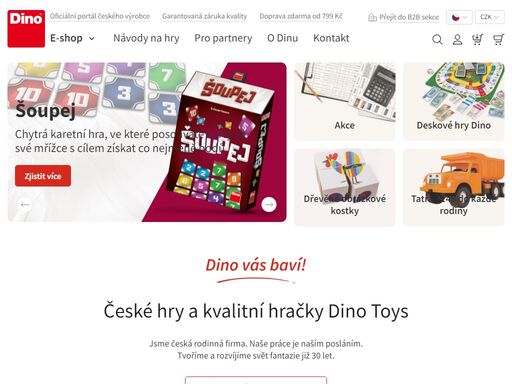 české hry a kvalitní hračky dino toys z rodinné firmy. naše práce je naším posláním. tvoříme a rozvíjíme svět fantazie již 30 let.
