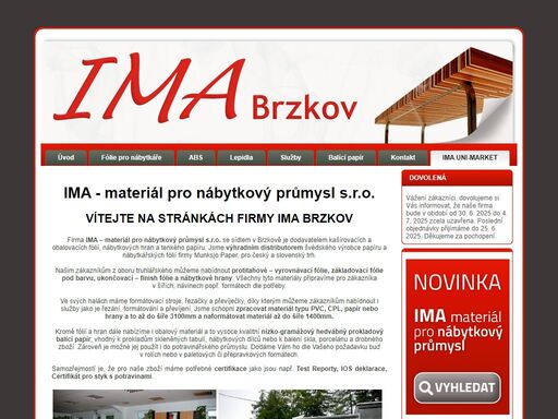 materiál pro nábytkový průmysl, fólie pro nábytkáře, protitahové vlhkuvzdorné fólie, základovací fólie brusné