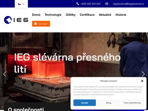 vyrábíme přesné odlitky z oceli a litiny ze všech slitin železa, včetně legovaných a včetně povrchových úprav. dodáváme také běžně obrobky a už složené sestavy. odléváme z více než 60 jakostí materiálu na bázi fe.