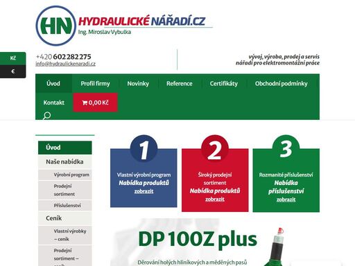 vývoj, výroba, prodej a servis nářadí pro elektromontážní práce, zejména nářadí c