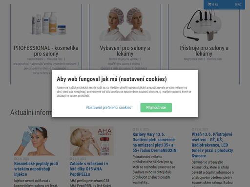 syncare plus s.r.o., profesionální česká kosmetika pro kosmetické salony, lékárny a lékaře.