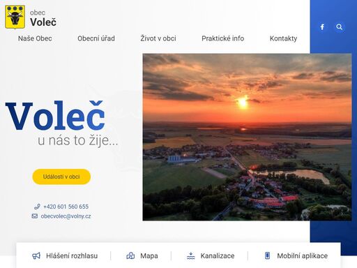 oficiální stránky obce voleč
