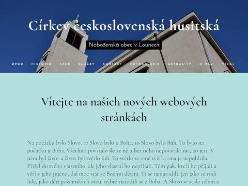 vítejte na našich nových webových stránkách
