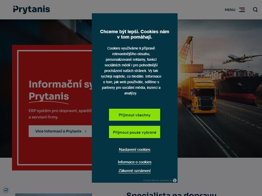 erp systém prytanis je navržen pro dopravní a spediční firmy za účelem pokrytí agend spojených s dopravou, logistikou, spedicí a souvisejícím servisem.