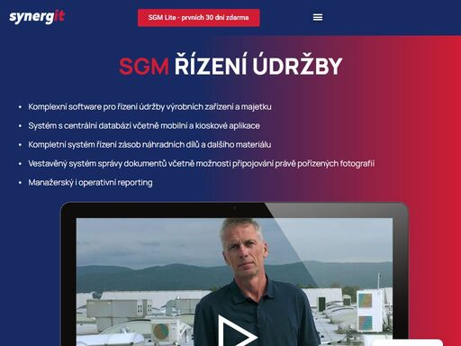 synergit vám nabízí podnikový software pro řízení údržby sgm. komplexní software nejen pro řízení údržby výrobních zařízení a majetku.