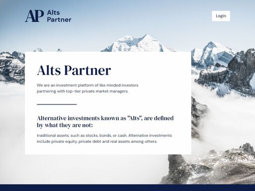 we are an investment platform of like minded investors partnering with top-tier private market managers.