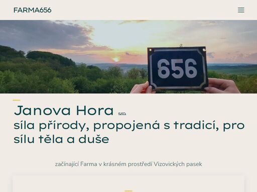 začínající farma s názvem farma656 janova hora s.r.o.
pěstování hub
ovocný sad
výroba sirupů
chov včel