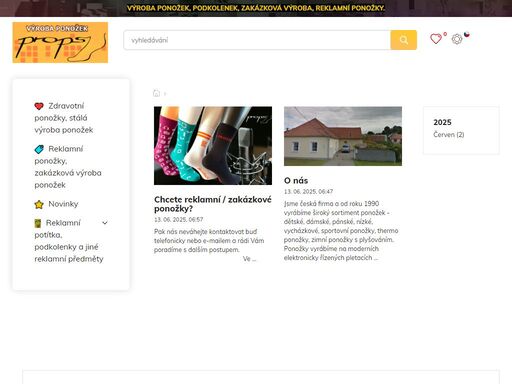 český výrobce ponožek. výroba ponožek dětských, dámských, pánských, podkolenky, reklamní ponožky, zdravotní ponožky, zimní, sportovní ponožky.