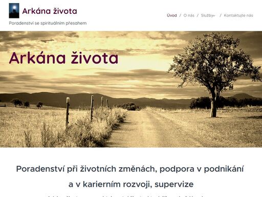 poradenství při životních změnách, podpora v podnikání  a karierním rozvoji, supervize
