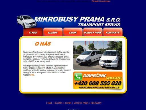transport servis, mikrobusy praha, celá čr i zahraničí