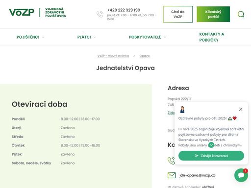 jednatelství opava