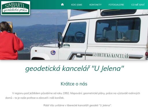 jiří simbartl - geodeti u jelena. mapování, geometrické plány, práce na výstavbě rodinných domů – to je naše profese a zároveň i náš koníček.