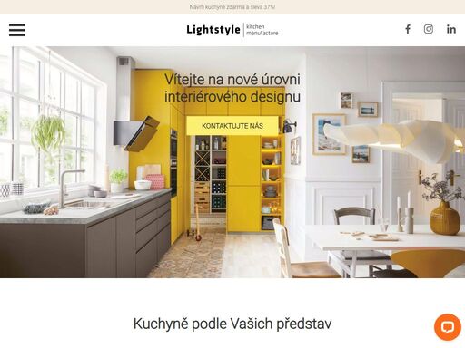 kuchyně lightstyle jsou vyrobeny vždy přímo vám na míru, přesně podle vašich požadavků a vždy jen z těch nejlepších materiálů. neváhejte a sjednejte si schůzku na některém z našich showroomů, kde se vám bude věnovat náš tým designérů a specialistů na spotřebiče, kteří vám zdarma navrhnou vaší ideální kuchyni. využijte akce -37% na kuchyně