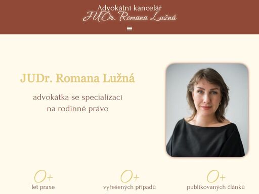 dlouhodobě se specializuji na rodinné právo. mojí snahou je dosáhnout pro klienty dohody. chcete projít rozvodem nebo jiným rodinným sporem úspěšně? ráda vám pomůžu.