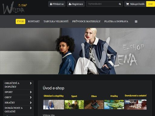 hledáte nejlepší nabídku sportovního oblečení, hraček, školních potřeb na českém internetu? to vše a mnohem více naleznete v našem e-shopu welena.sídlíme v nymburku a zabýváme se provozem internetového obchodu s širokou nabídkou sportovního oblečení od firem didriksons, craft, ale i módy pro volný čas, školních potřeb, hraček a kojeneckého zboží. náš sortiment pravidelně inovujeme a velmi dbáme na jeho prvotřídní kvalitu, takže se k nám budete vždy rádi vracet.