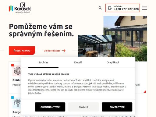 široký sortiment produktů pro interiéry a exteriéry. zimní zahrady, pergoly, zasklení pergoly a teras, markýzy. dojedeme kamkoliv po čr.