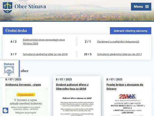 stínava je malá, podhorská vesnice ležící na úpatí drahanské vrchoviny 400m nad mořem, má 151 obyvatel. nejstarší zmínka o obci je z roku 1233 vyskytuje se v listině jakýsi albert ze stínavy( albert von stínau).
stínava,traktoriáda,dětský den