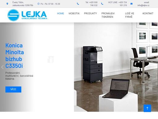 pronájem a servis tiskáren, kopírek a další multifunkční kancelářské techniky. pronajímame a servisujeme multifunkční tisková kancelářská zařízení minolta