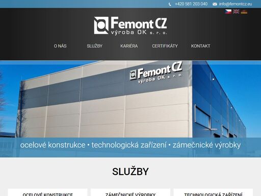 potřebujete výrobu ocelových konstrukcí, schodišť, plošin nebo zámečnickou kovovýrobu? obraťte se na firmu femont cz - výroba ok, s.r.o. působící v přerově a okolí.
