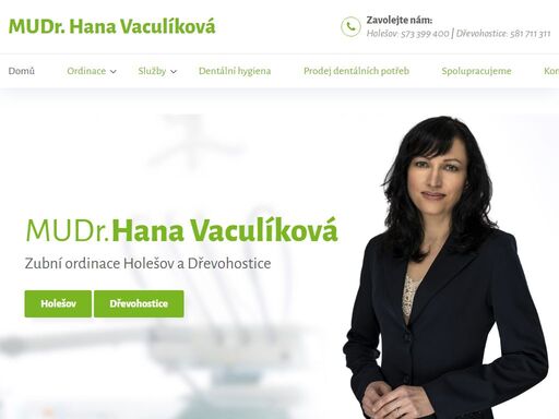 mudr. hana vaculíková - zubní ordinace holešov a dřevohostice.