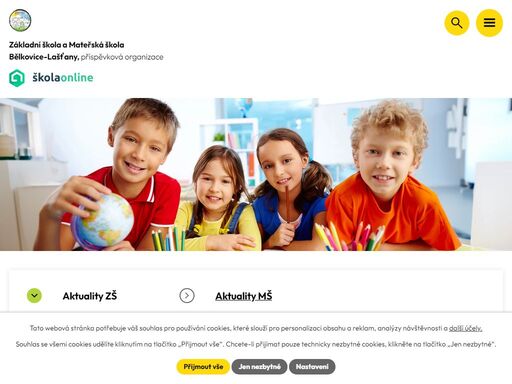 jsme moderní vzdělávací instituce, která se nachází v obci bělkovice-lašťany nedaleko olomouce. poskytuje kvalitní základní vzdělání pro žáky 1. až 5. ročníku.