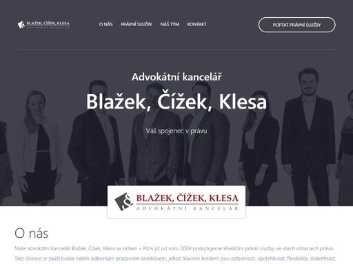 advokátní kancelář blažek, čížek, klesa - váš spojenec v právu