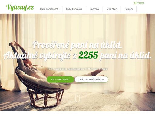 úklid domácností, úklid kanceláří, zahradnické práce. na vyluxuj.cz si naleznete spolehlivou paní na úklid.
