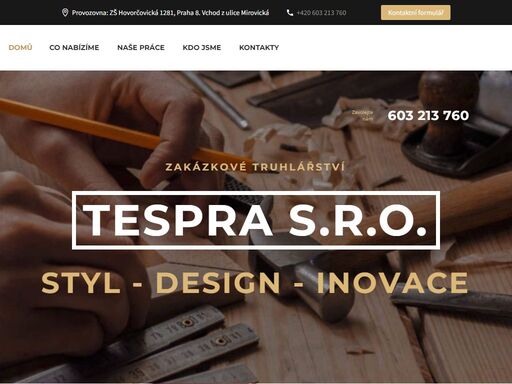 tespra s.r.o. výroba a renovace špaletových oken, výloh, dveří, zárubní, obložek, výkladů, portálů, nábytku. terasy, ploty, obklady, podlahy.