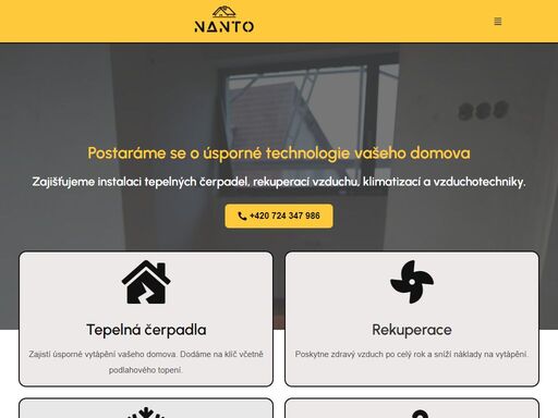 zajišťujeme instalaci tepelných čerpadel, podlahového vytápění, rekuperací vzduchu, klimatizací a vzduchotechniky. v nanto víme jak na to.