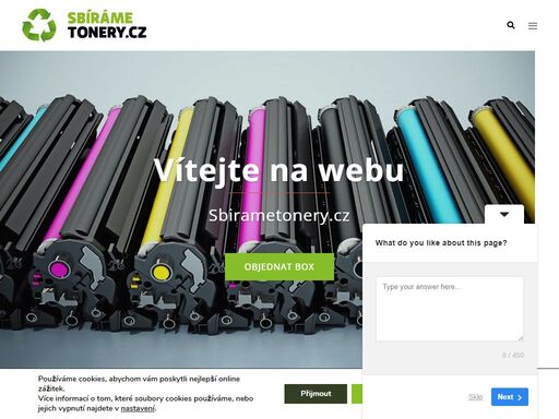sbíráme tonery je ekologicko-charitativní projekt zaměřený na sběr použitých tonerů z tiskáren a kopírek od široké veřejnosti a firem.