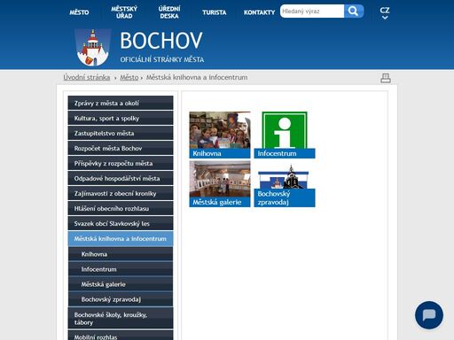 oficiální stránky města bochov