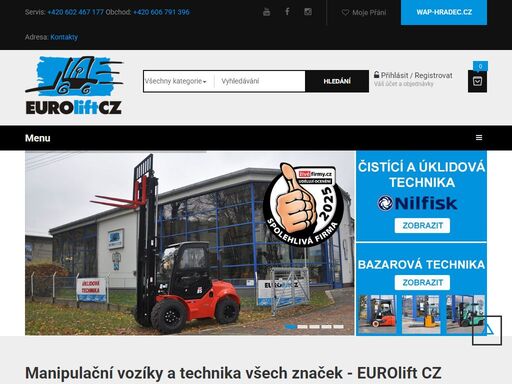 přední prodejce a výrobce produktů a služeb v oblasti manipulační techniky a vysokozdvižných vozíků v české republice.