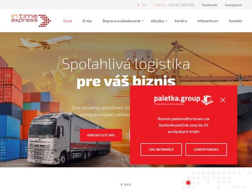 expresná doprava, medzinárodná nákladná doprava, zberná služba, logistika a skladovanie, námorná a letecká doprava. ponuka s riešením dopravy už do 15 minút