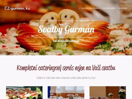 kompletní cateringový servis nejen na vaši svatbu