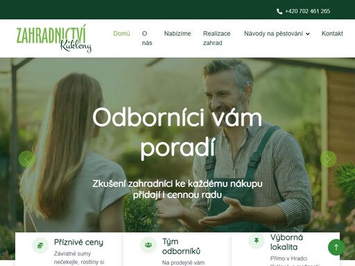 zahradnictví kukleny v hradci králové nabízí rozsáhlý zahradní sortiment za příznivé ceny a tým zkušených zahradníků, který vám poradí