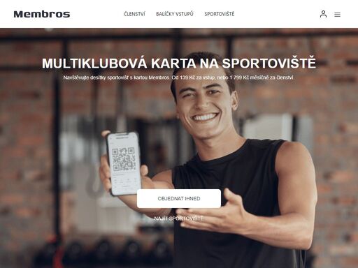 díky multiklubové kartě na sportoviště od membros můžete navštěvovat všechna partnerská sportoviště.