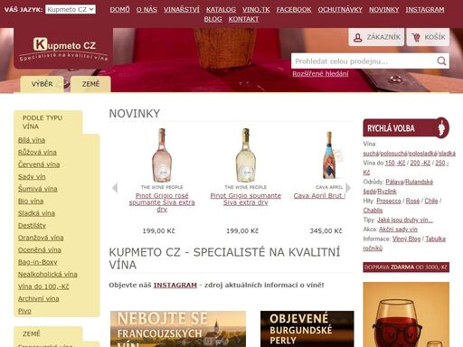 vína a víno z celého světa včetně moravských vín. e-shop kde najdete moravská vína, francouzská, chilská, argentinská. víno bílé, červené a růžové. kupmeto cz