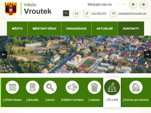 oficiální stránky města vroutek
