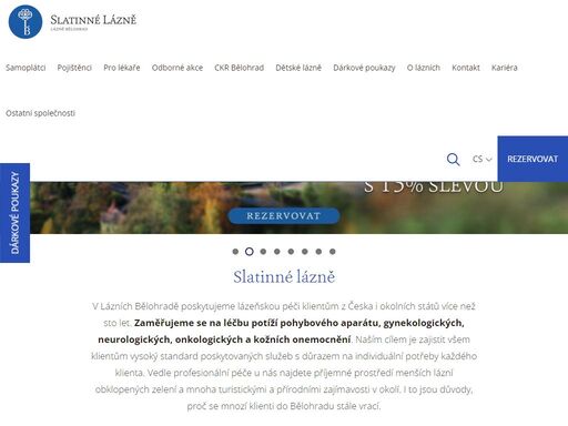 lázně pro léčbu pohybového aparátu