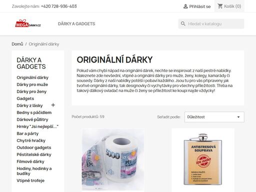 originální dárky, které naleznete v naší velmi pestré nabídce, jsou určeny pro každý den – jak všední, tak i sváteční.