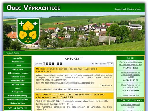 obec výprachtice - oficiální stránky obce.