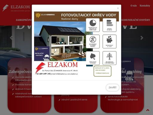 zabezpečovací systémy jablotron a kamerové systémy v rámci celé české republiky a elektrikářské práce humpolec.
