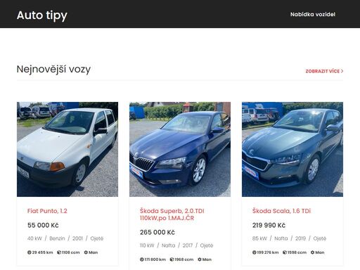 spolehlivý prodejce ojetých automobilů