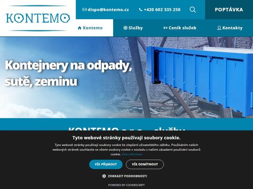 nabízíme zemní a výkopové práce technikou, odvoz a likvidaci odpadu,  kontejnery 3 až 40 m3, prodej a dovoz betonu, štěrku. praha + 50 km, na  trhu 20 let.