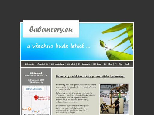 balancéry jsou inteligentní, elektronicky řízené systémy stálého vyvažování hmotnosti břemena do stavu beztíže.