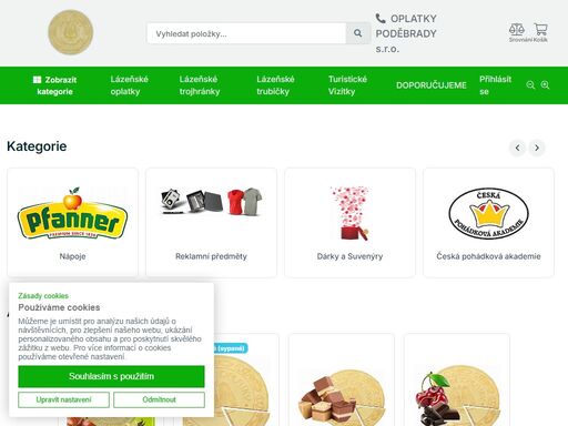 lázeňské oplatky  -  trubičky  -  krajové speciality