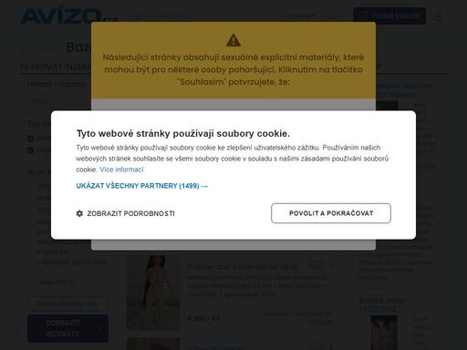 erotické zboží a pomůcky. vyberte si z mnoha aktuálních inzerátů na prodej levného erotického zboží na serveru avízo.cz.